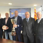 Andreu Subies presidió la reunión con Barça y Espanyol en la que se acordó el cambio de fecha.