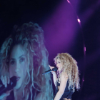 Shakira, en uno de los ensayos previos al inicio de la gira europea.
