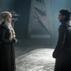 Daenerys Targaryen i Jon Snow, dos dels protagonistes de la sèrie.