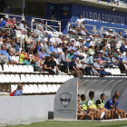Aspecte del Camp d’Esports en el partit de diumenge.