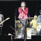 Los Rolling Stones, en el concierto que ofrecieron en el Estado Olímpic de Barcelona en 2007.