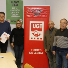 José Luis Aguilá, Demelsa Mateos, Ramon Moreno i Antonio Rodríguez, ahir en roda de premsa.