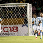 Messi, en el último partido que jugó con Argentina.