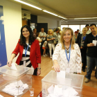 Horcajada i Xandri en el moment de la votació.