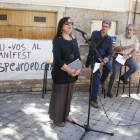 Adelaïs Pedrolo, el escritor Ramon Usall, el exdirector del IEI, Albert Turull y el crítico Àlex Broch.