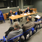 Un moment de la Junta d’Accionistes del Lleida Bàsquet SAD, que es va celebrar ahir al Barris Nord.