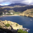 Vista aèria d’una de les platges de Roses.