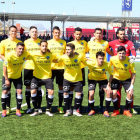 Formación inicial del Lleida en el partido que disputó el domingo en el campo del At. Balears.