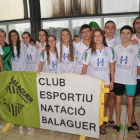 Los nadadores del CEN Balaguer.