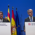 El delegat del Govern central, Enric Millo, i el secretari tècnic del ministeri de l’Interior, J. A. Puigserver.