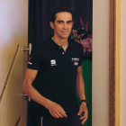 Alberto Contador ofreció ayer una rueda de prensa en Nimes, donde hoy arranca la Vuelta.