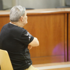 Un momento de la declaración del acusado en el juicio celebrado ayer en la Audiencia de Lleida. 