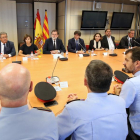 Imagen de la reunión del gabinete de crisis celebrado ayer con presencia tanto de la Generalitat como del Gobierno Central.