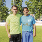 Tenorio y Casals, con los colores de sus actuales equipos, el Vallfogona y el Térmens.