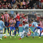Amb aquesta rematada de Iago Aspas el Celta va arrancar un punt del camp de l’Sporting. 