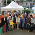 Punt de recollida de firmes en favor del referèndum situat a la rambla d’Aragó de Lleida.