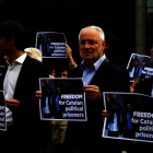 Varios eurodiputados protestaron por las encarcelaciones.