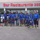 Sergi Escobar, amb l’equip Sapura Cycling de Malàisia, en una imatge recent a Lleida.