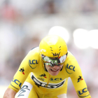 Chris Froome durante la contrarreloj de Marsella, en la que sentenció el Tour de Francia.