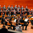 Imatge del concert amb els mateixos intèrprets a l’Auditori.
