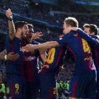 Luis Suárez, Messi y Aleix Vidal dan la victoria al Barcelona