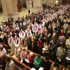 Último adiós multitudinario al padre Joan Suñol en la Catedral de Lleida