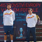 Sergi Talavera y Xavi Mallol, el pasado verano cuando disputaron la Eurocopa con España.