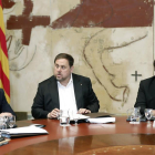 Jordi Turull, Oriol Junqueras i Carles Puigdemont.