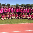 A la imatge, les integrants de l’equip femení del Lleida que ahir van competir a Alcorcón.