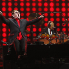 El cantant britànic Elton John, durant un dels seus concerts.