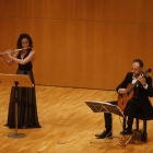 Un moment del concert del Duo Àstrid a l’Auditori.