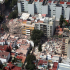 Vista de danys pel terratrèmol