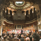 Un moment del concert que es va celebrar diumenge al Palau de la Música Catalana.