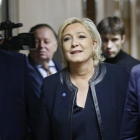 Marine Le Pen poc abans de reunir-se amb Vladímir Putin a Moscou.