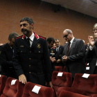 Trapero, ovacionado en la inauguración del curso académico del ISPC.