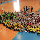 Los niños que participaron ayer en la XXIII edición de la Fira de Jocs de Pati de Balaguer.