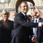 El president, Emmanuel Macron, amb la seua esposa Brigitte.