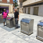 Els contenidors de la nova zona urbanitzada de les Borges.