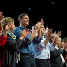 Pedro Sánchez, ayer en el congreso del PSOE de Madrid.