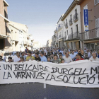 Una de les protestes a Bellcaire per reclamar la variant.