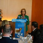 La ministra Fátima Báñez, en un acte amb empresaris a Lleida