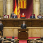 El presidente Puigdemont en el Parlamento