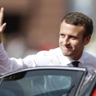 Imagen del presidente de la República francesa, Emmanuel Macron, que lleva tres meses en el cargo. 