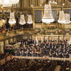 La Orquesta Filarmónica de Viena, durante uno de sus conciertos. 