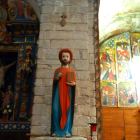 Imagen de la talla de madera de Sant Jaume de Arties.