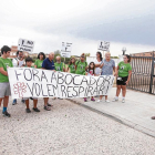 Manifestación contra la planta de compostaje de Ossó de Sió el pasado viernes.