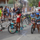 Primera edició del triatló de categoria infantil a Raimat