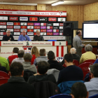 Una vista de l’assemblea de socis de l’Atlètic Segre celebrada ahir a les instal·lacions del club.