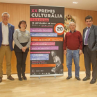 Presentación ayer de la 20 edición de los Premis Culturàlia.