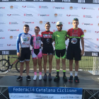 Els corredors lleidatans que van participar en el Català de pista.